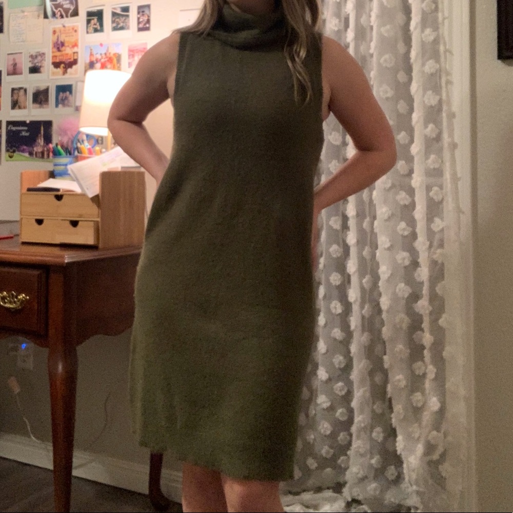ModCloth Green Sweater Dress